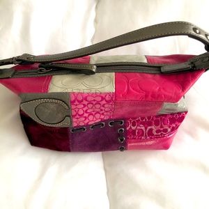 Coach Pink Patchwork Purse
